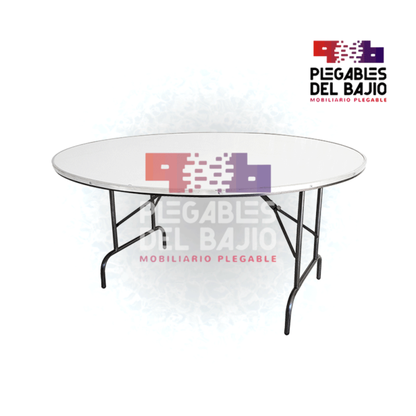 Mesa redonda 150 cm de diámetro cubierta de fibra de vidrio