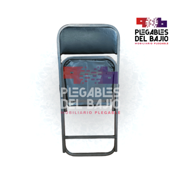 Silla plegable acojinada esmaltada silver - Image 3