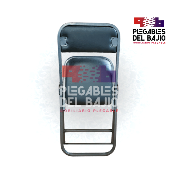 Silla plegable acojinada esmaltada silver