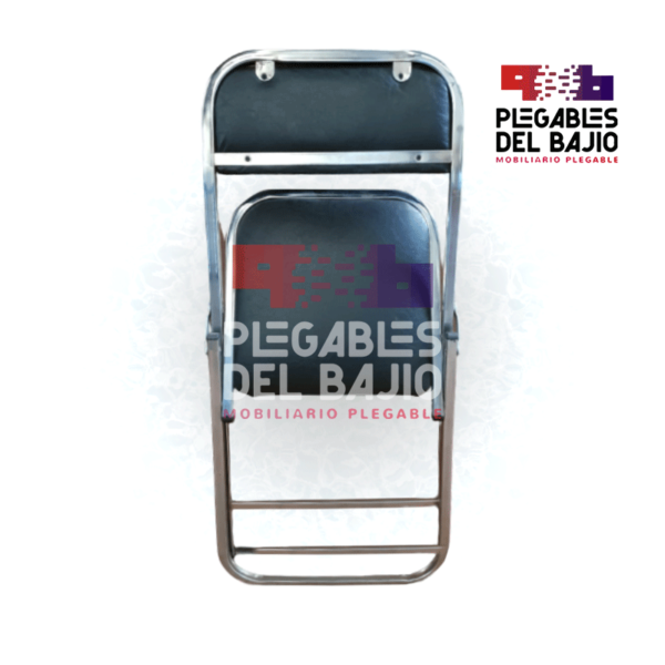 Silla plegable cromada acojinada refuerzo en solera - Image 2