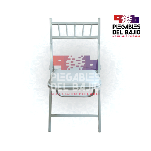 Silla plegable Tiffany blanca - Image 2
