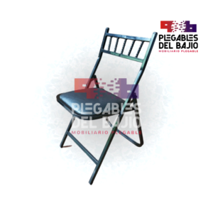 Silla plegable Tiffany negra